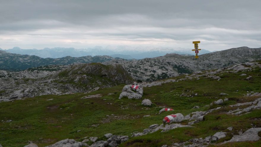 Feisterscharte směr Krippenstein, Alpy, Rakousko 