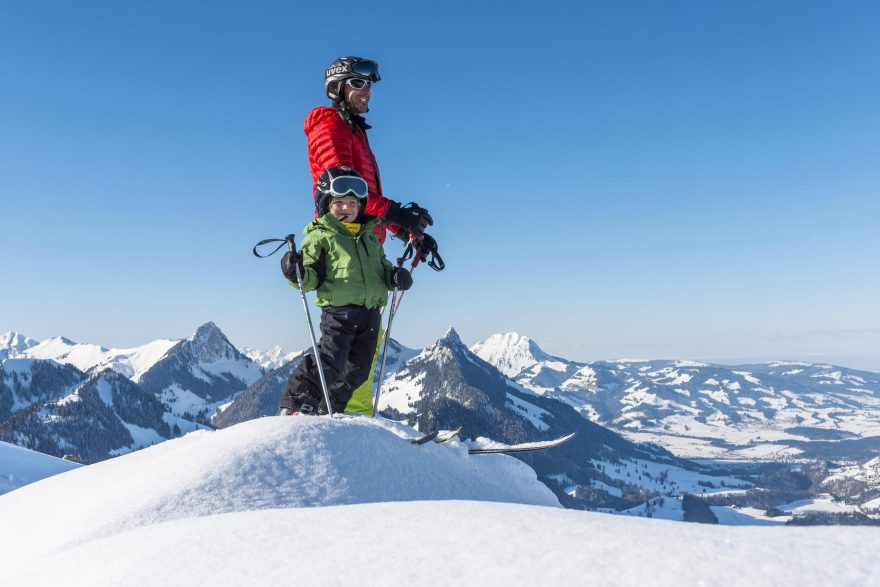 Na lyžích, Charmey, Fribourg