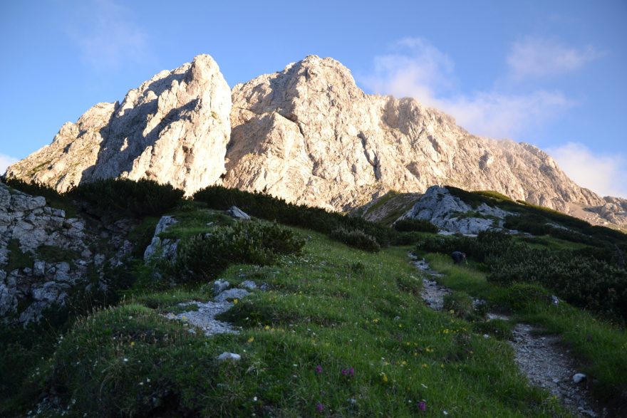 Kokško sedlo, Výstup na Grintovec, Kamnicko-Savinjské Alpy, Slovinsko.