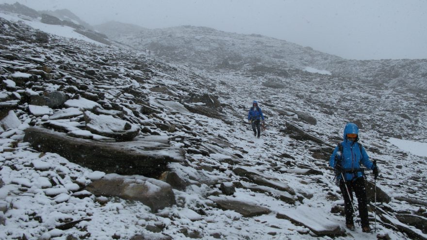 I v létě na Grossvenedigeru může sněžit, Rakousko.