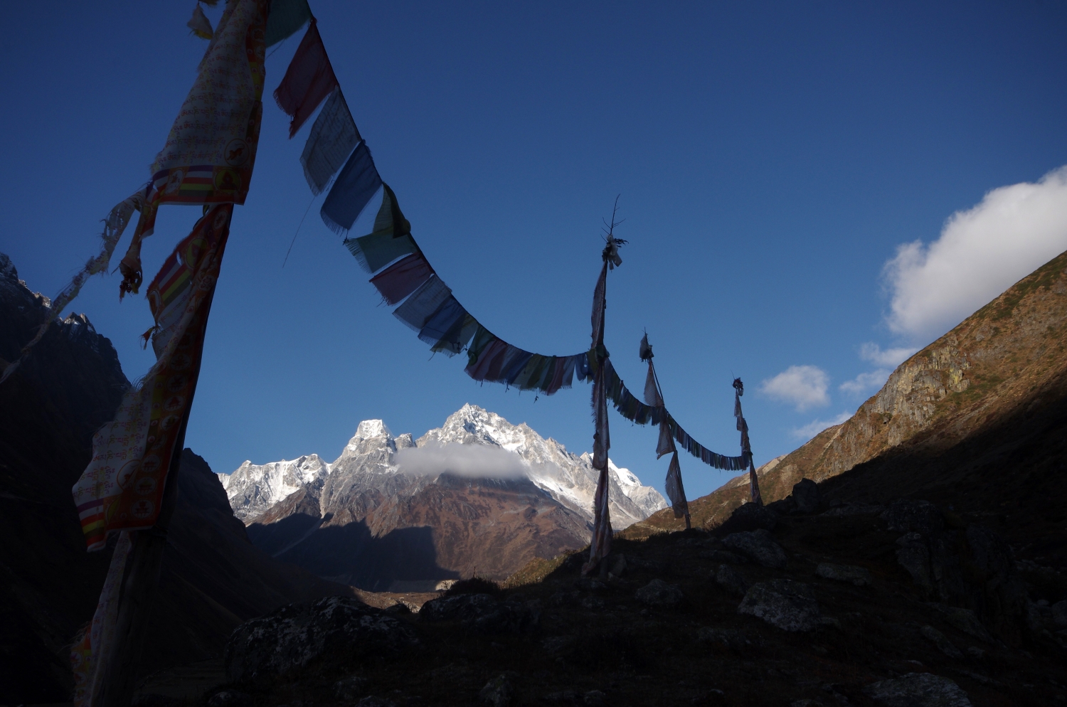 Trek kolem Manaslu, Himálaj, Nepál.