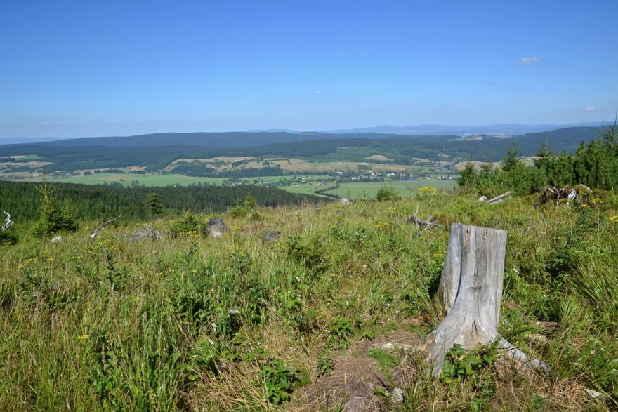 Výhledy na polskou stranu, Orlické hory.
