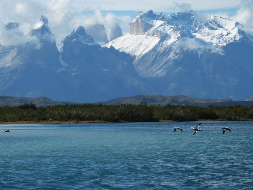Národní park Torres del Paine v Patagonii.