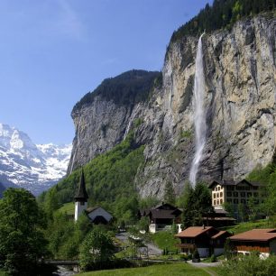 Horská krajina, Alpy, Švýcarsko