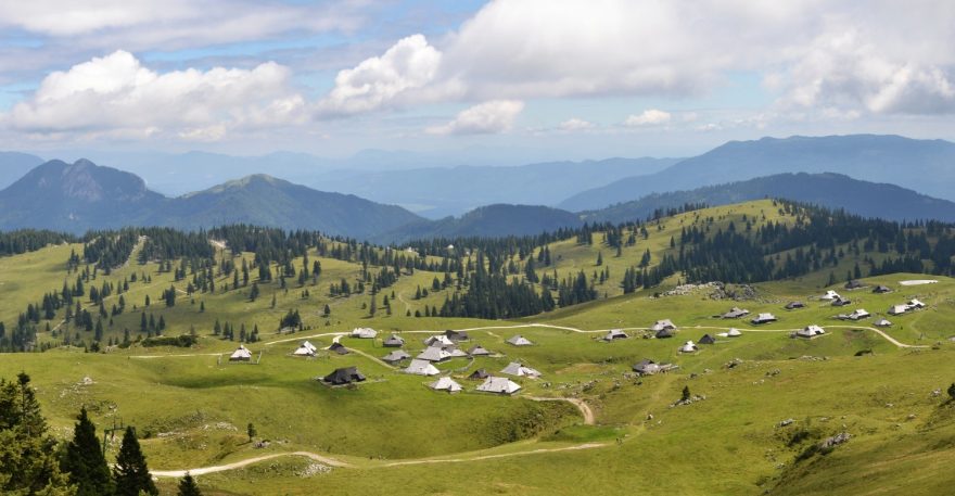 Velika planina, Kamnicko-Savinjské Alpy, Slovinsko.