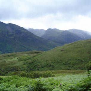 Kousek za Kinlochleven, West Highland Way, Skotsko.