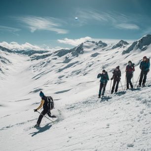 Ötztálské Alpy na sněžnicích