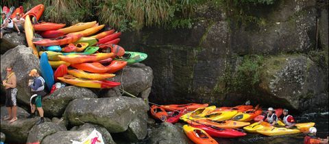 Kam plují kajaky na divokou vodu