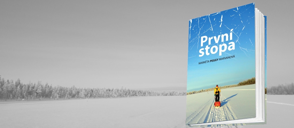 První stopa: nová kniha Peggy Marvanové o mrazivé výzvě v Laponsku
