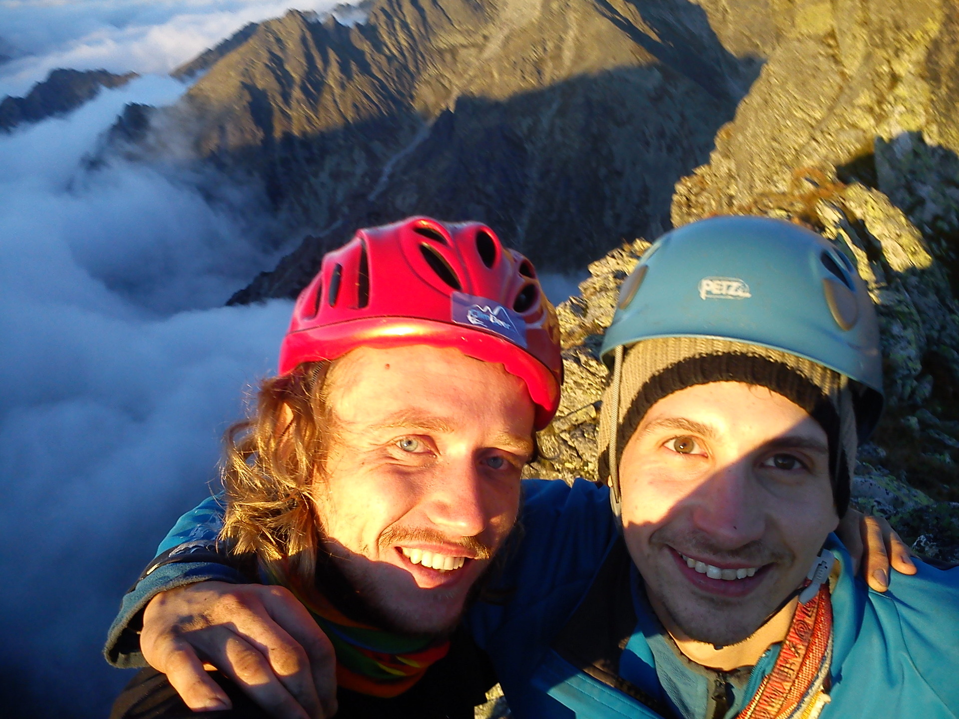 "Mišo" (vlevo) a Adamem společně v letních tatrách