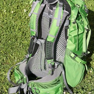 Zádový systém AntiGravity pomáhá odvětrávání na všech styčných plochách