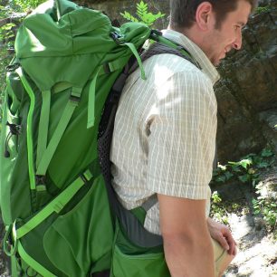 Celá styčná plocha batohu a zad, ramen a boků je dokonale odvětrávána