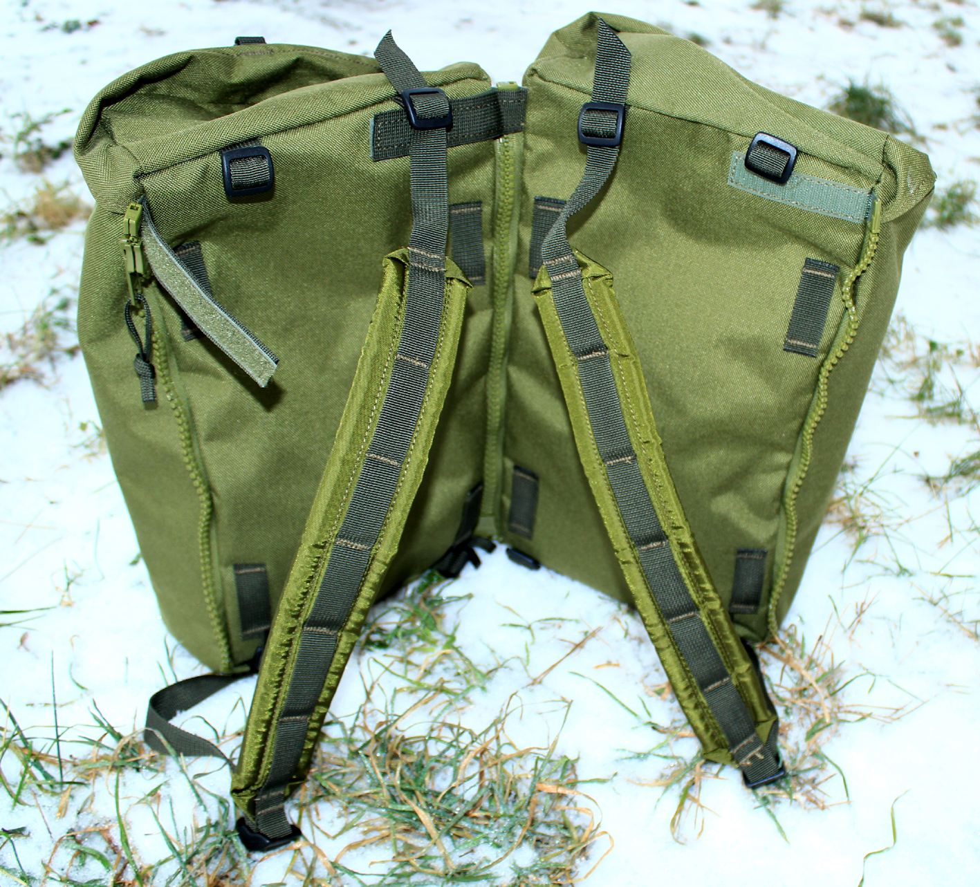 Spojení kapes do samostatného batohu