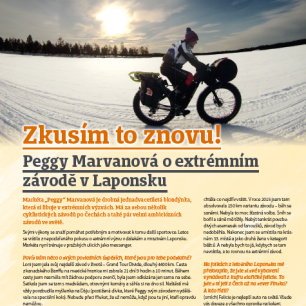 Extrémní cyklistka Peggy Marvanová vypráví o zážitcích z mrazivého závodu v Laponsku.