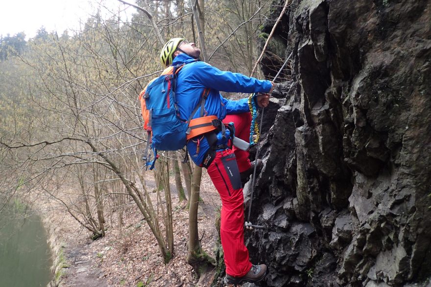 Další testování probíhalo i na via ferratě.