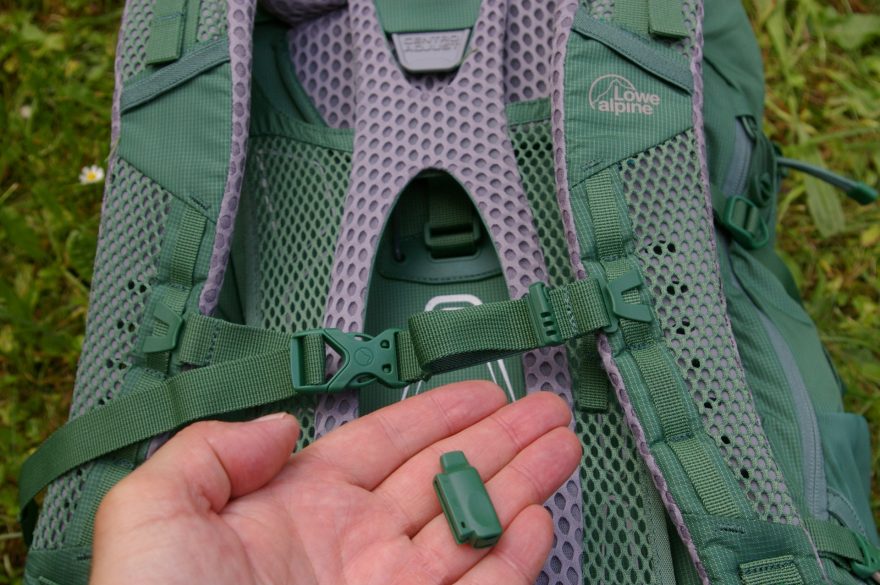 Píšťaka jde snadno odpojit.