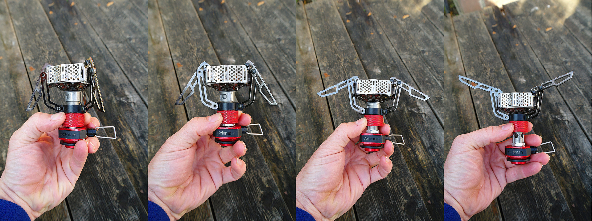 Rozložení vařiče Coleman FYRESTORM krok za krokem.