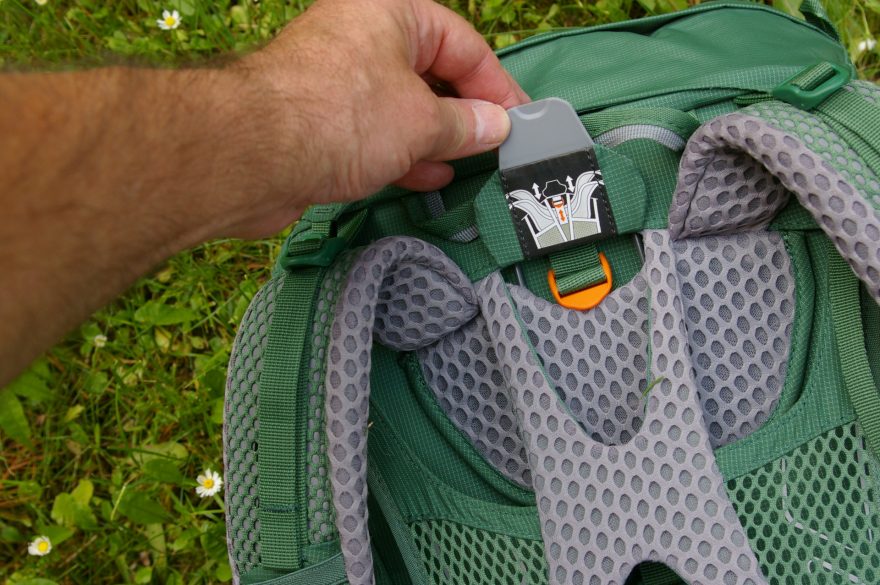 Zde se nastavuje výška nosného systému.