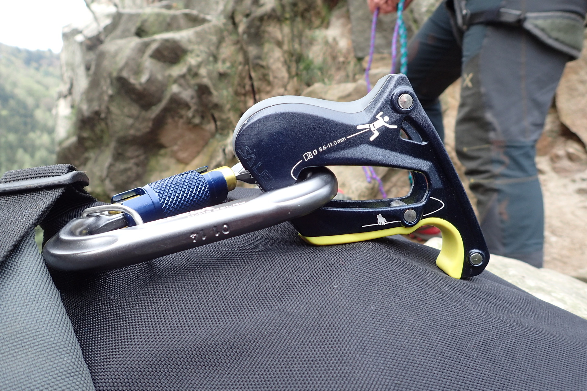 Založení lana včetně jeho doporučených průměrů.