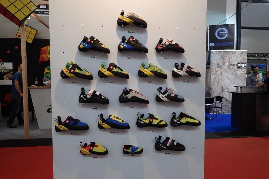 Kolpmetní nabídka lezeček Ocún včetně novinek.