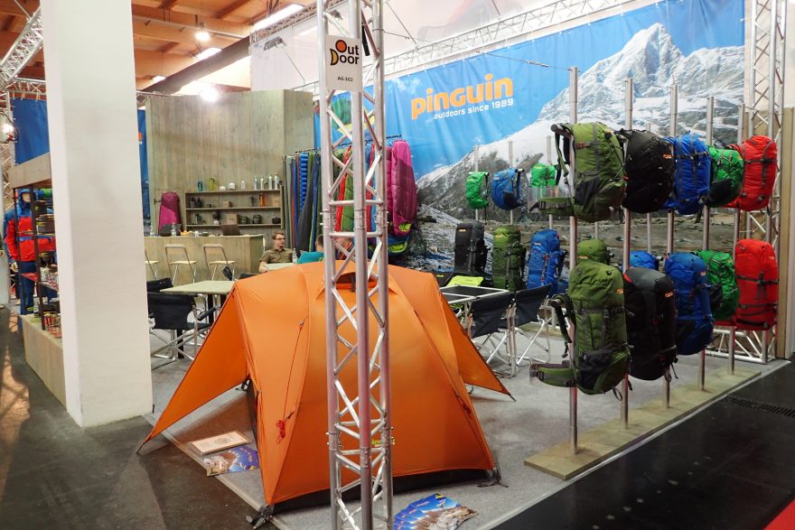 Prezentace značky Pinguin včetně nových stanů Gemini.