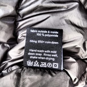 Vnitřní etiketa spacáku Cumulus Magic 125.