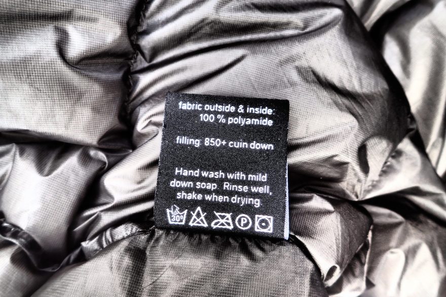 Vnitřní etiketa spacáku Cumulus Magic 125.