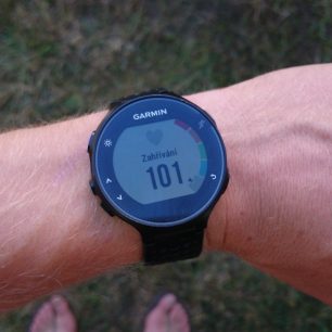 Základní obrazovka při běhu.