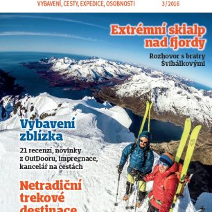 Titulní strana Světa outdooru 3/2016.