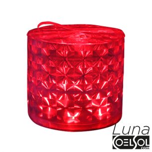 LUNA Party LP1 red, diamantová struktura.