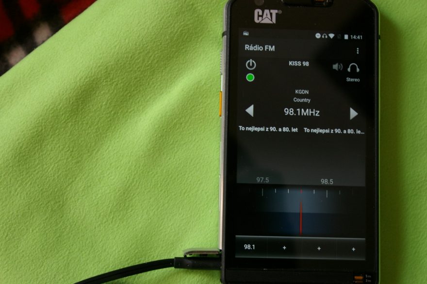 Naladění rádia.
