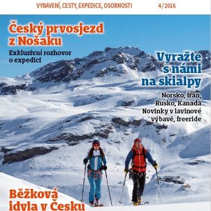 Titulní strana Světa outdooru 4/2016.