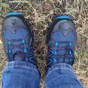 Salomon Cruzano GTX po testování ve vodě.