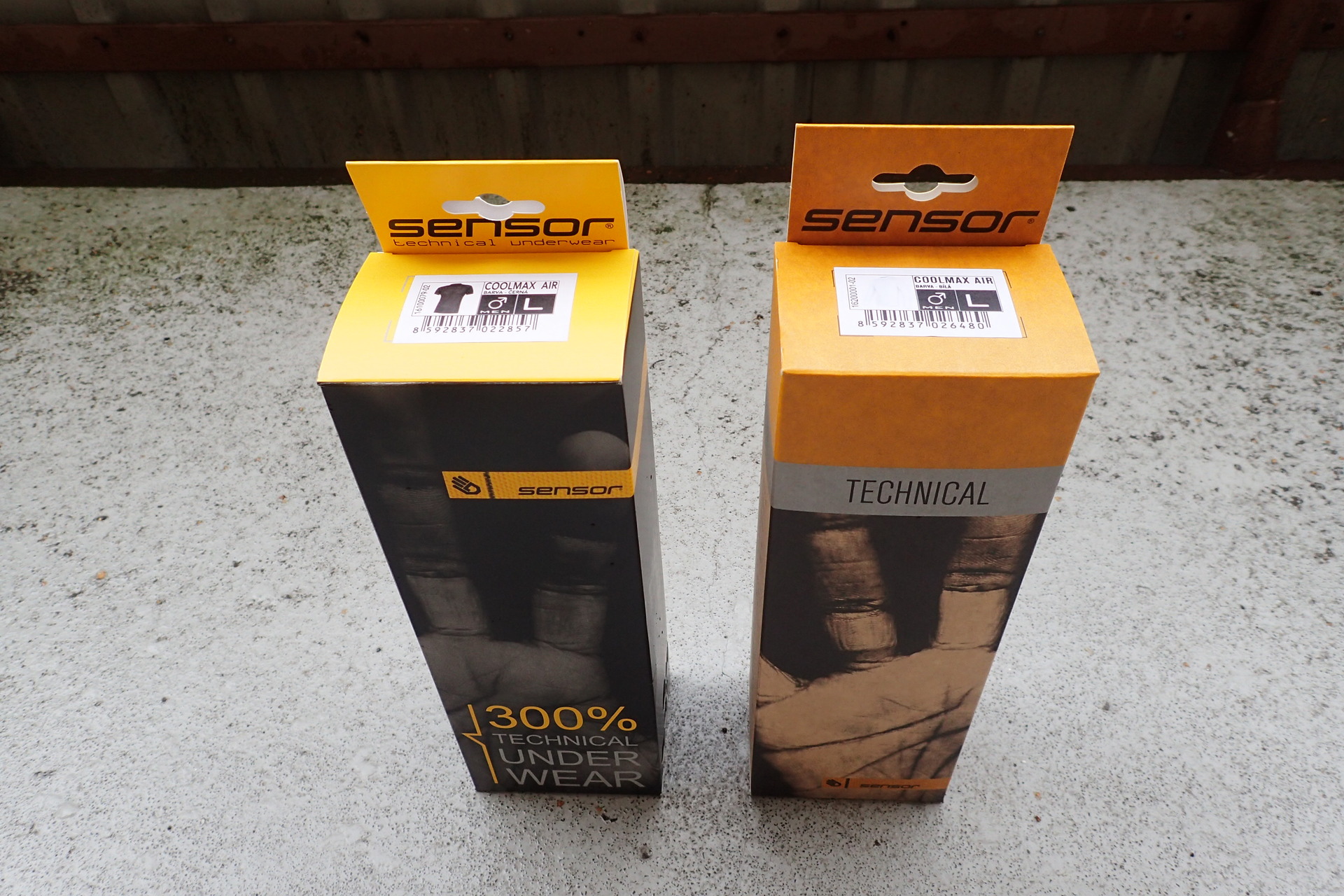 Balení trik SENSOR COOLMAX FRESH AIR krátký a dlouhý rukáv