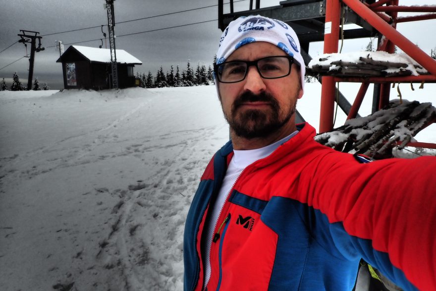 Testování trika SENSOR COOLMAX FRESH AIR na začátku skialpové sezóny v Krkonoších.