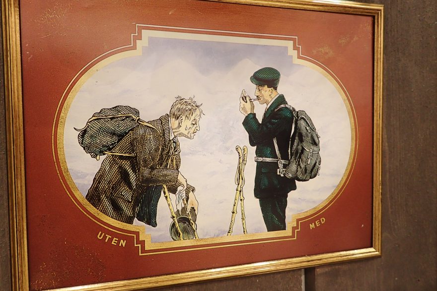 Bergans I takhle se dělala kdysi reklama alá Dobrý batoh a cigárko.