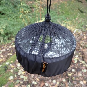 Textilní obal na nádobí PINGUIN Trio S se samosvorkou a horním dílem ze síťoviny.