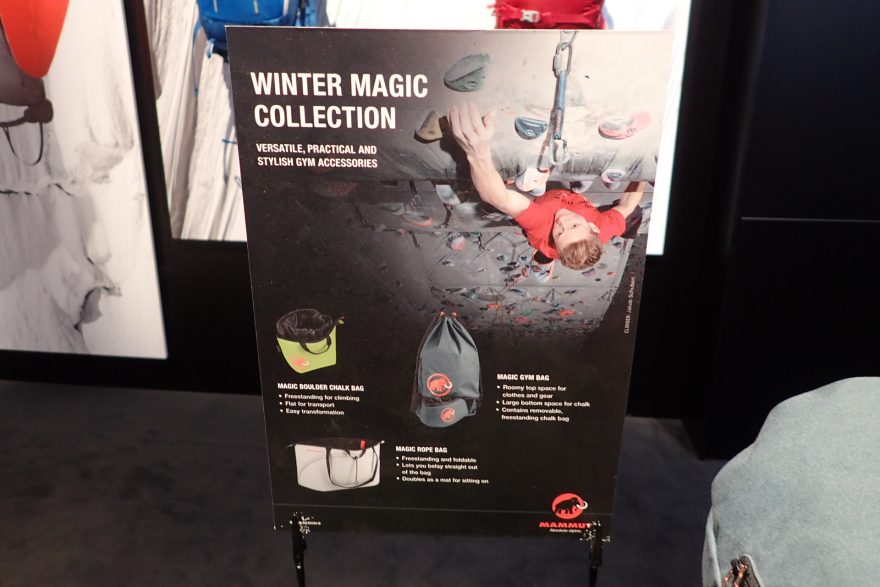 MAMMUT Zajímavé a užitečné doplňky na lezeckou stěnu.