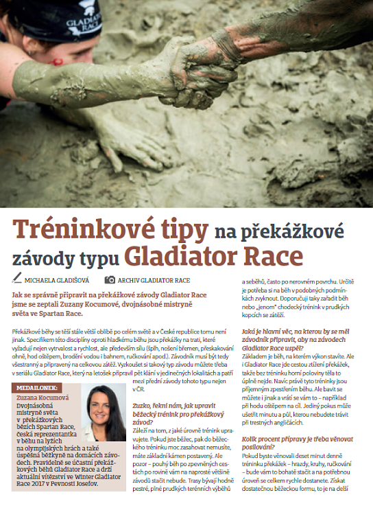 Tréninkové tipy Zuzany Kocumové na překážkové závody typu Gladiator race.