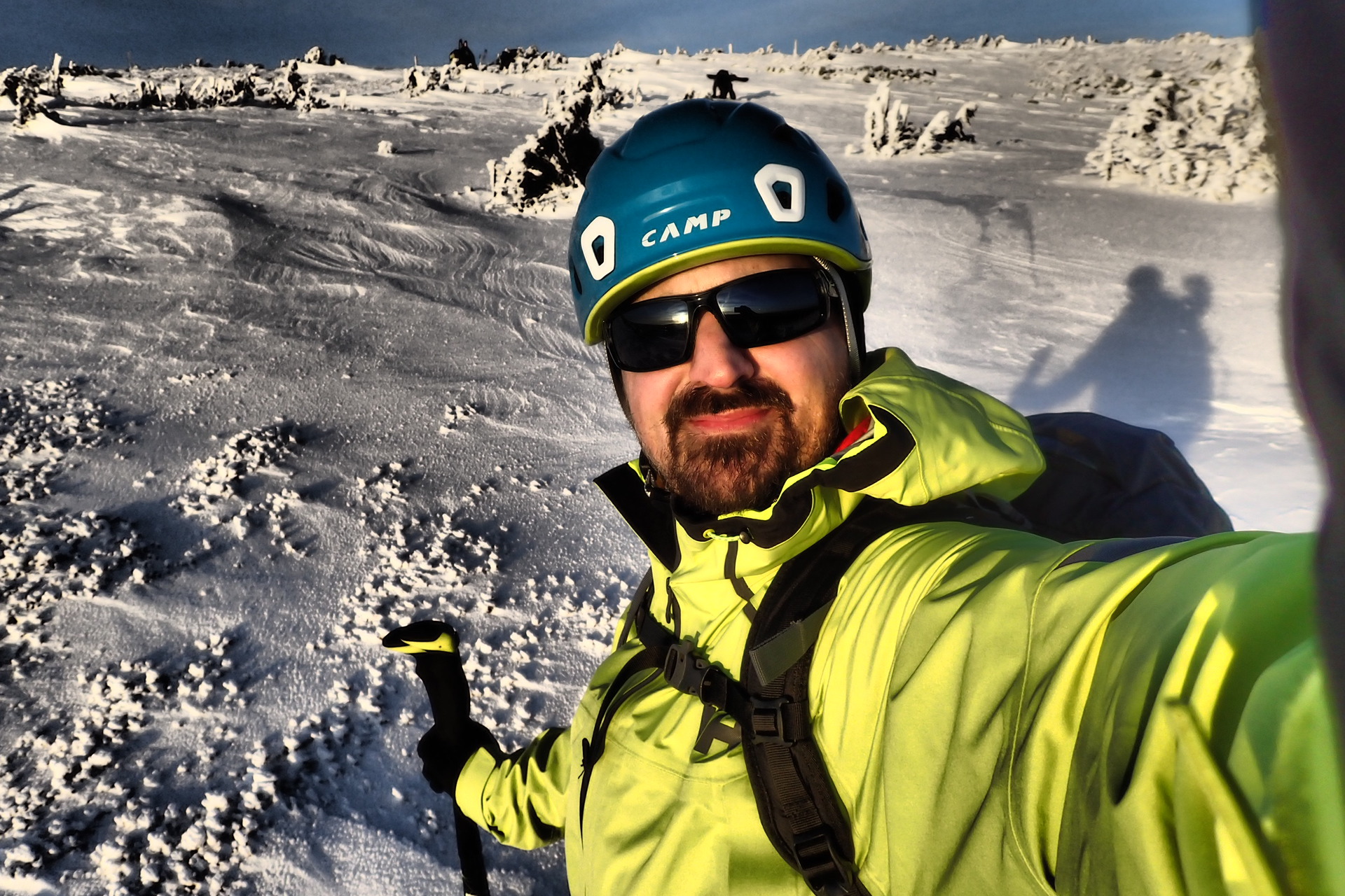 HELLY HANSEN Odin 9 Worlds Jkt na hřebenech Krkonoš po prvním sněžení.