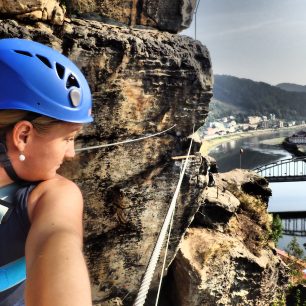 Komplex ferat na Pastýřské stěně v Děčíně.