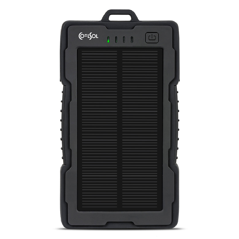 Solární power banka Coelsol Bank SPB13 černá - detail.