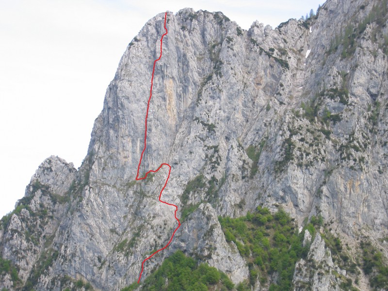 Linie cesty Camino Cassin.