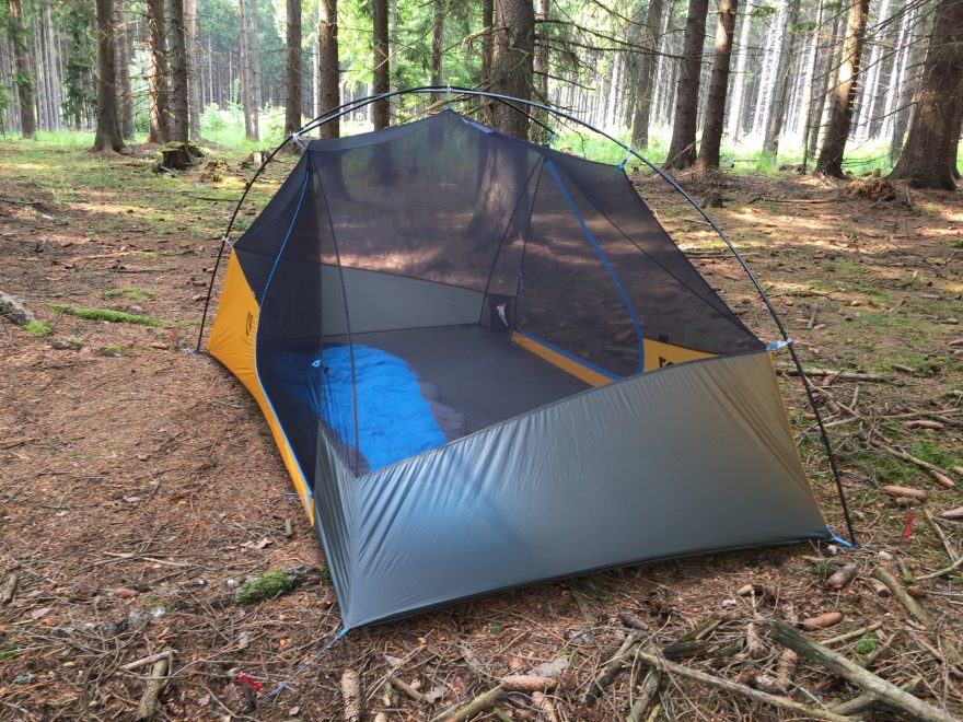 NEMO Blaze 2P detail nepromokavé části vnitřního stanu.