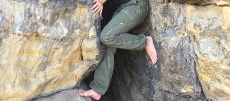 Recenze: Stylové kalhoty Prana Drew Pant pro lezkyně