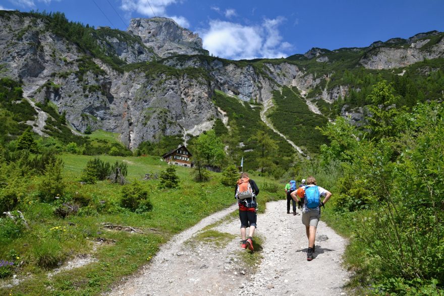 Pod chatou Silberkarklamm, Schladming-Dachstein.