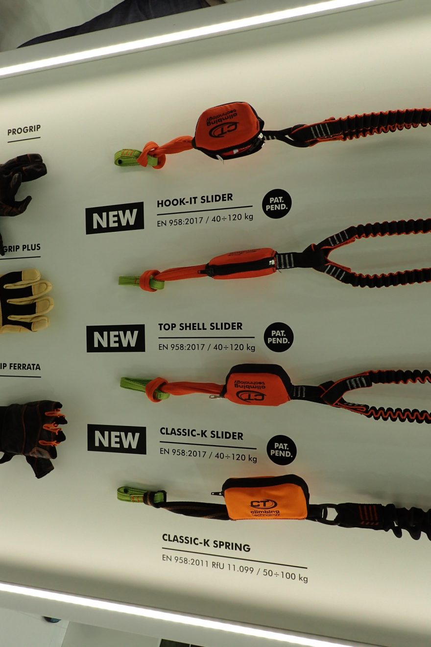 CLIMBING TECHNOLOGY Nové tlumiče pádu podle EN 958.