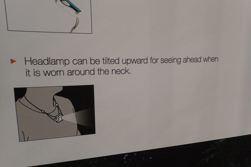 PETZL Čelovka Bindi se může nosit i na krku.