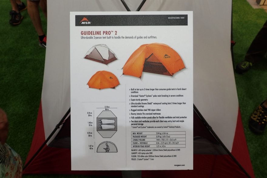 Upravený a inovovaný stan MSR GUIDELINE PRO.