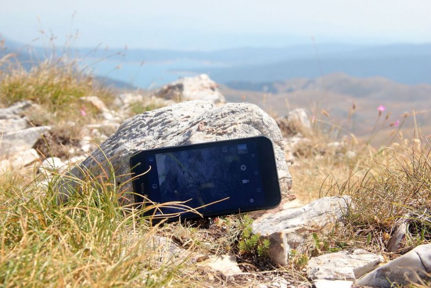 Evolveo G4 na vrcholu Medenica v makedonském NP Mavrovo